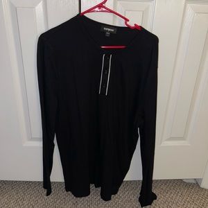 Express Long Sleeve Quarter Button Down
